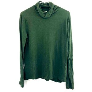 #B12—-MADEWELL GREEN TURTLENECK